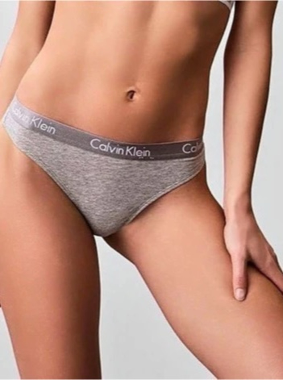 Calvin Klein Icon Cotton Modal Thong Gray